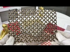 Antika kaplama tunç dekoratif tel örgü ızgaralar kare delik 1m genişlik