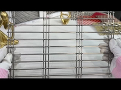 Dekoratif cephe mimari dokuma tel ağı Ginning dokuma esnekliği