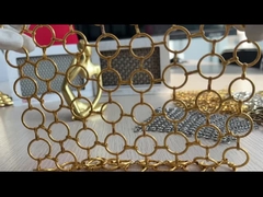 SHUOLONG PVD Metal Ring Mesh Perde ISO9000 Bölme Duvarı için