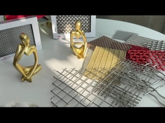 Çevre Dostu 2-6mm Dekoratif Tel Izgara Kare Dokuma