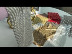 Dokuma ODM Lüks Metal Altın Gümüş Sequin Kumaş Alüminyum Alaşım