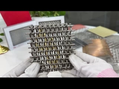 SS304 Esnek Metal Ağ Kumaşı Çekilmiş Metal Ekran Cephesi 16ft Genişliği