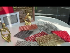 Ateş geçirmez mimari sıkı tel örgü paslanmaz çelik duvar ayırıcı 0.65% çatlak