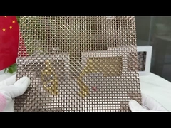 Sert dokuma 4m Paslanmaz Çelik Dekoratif Tel Ağı Dolaplar İçin Doğal Renk