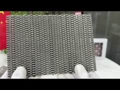 Üç Renkli 8m Crimped Mimarlık Metal Mesh Sıvışmaya Direnci İç tasarım