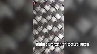 Paslanmaz Çelik Mimari Mesh Antik Bronz Kaplama