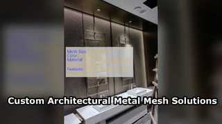 Cepheler ve İç Mekanlar için Özel Mimari Metal Mesh