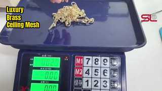 Pirinç Halka Örgü Tavan Dekoru