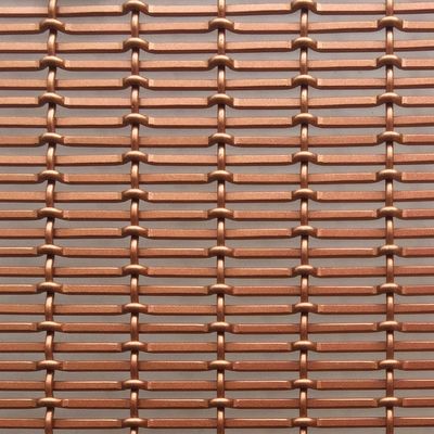 Kırmızı Bakır Rengi Alüminyum Tel Ağı Diametresi 1.5mm/2mm Duvar Panelleri İç Oda Bölgesi için