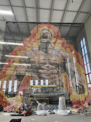 Mobilya ve Sanat Enstalasyonu için Yaratıcı Dekoratif Alüminyum Zincir Perde, Yangına Dayanıklı Özelleştirilebilir Metal Örgü Tasarımı