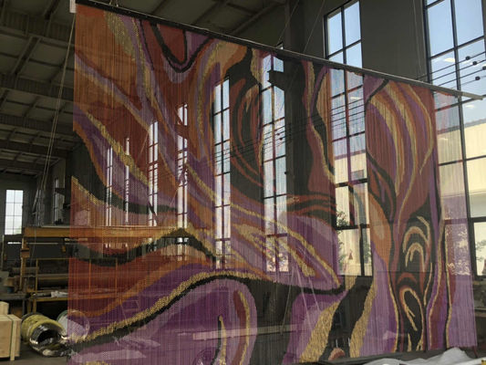 Endüstriyel Güvenlik Standartlarını karşılamak için tasarlanmış Yüksek Güçlü Alüminyum Zincir Uçuş Ekranı