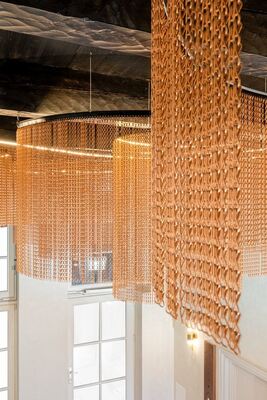 12x24mm Zincir Boyutu Alüminyum Zincir sinek ekranı % 60 açık alan ve böcek koruması için 1.2mm tel çapı