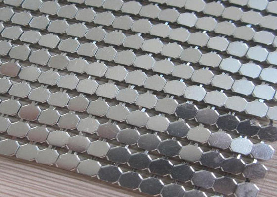 Paslanmaz Çelik Yağa Dayanıklı 7mm Metal Pullu Kumaş Dış ve İç