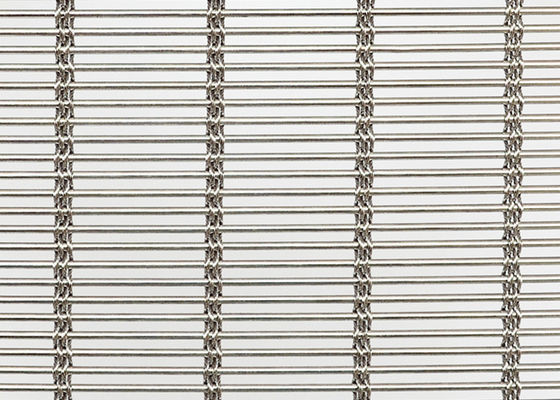 Dokuma Metal Kumaş Kaplama 3.5mm Mimari Metal Hasır Perde