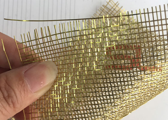 120m X 2.5m Lamine Cam Metal Mesh Bronz Renkli Bakır İnce