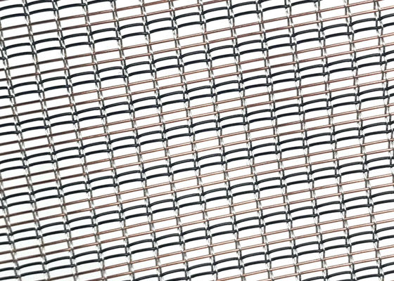 Metal Mesh Ara Katmanlı Düz ​​Dokuma ile Lüks Dekoratif Mavi Renkli Cam