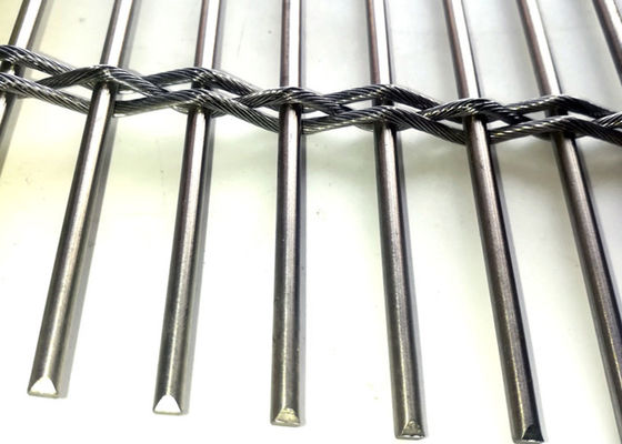 Ss 316 %67 Açılım Kullanan Esnek Kablo Mimari Metal Hasır Cephe