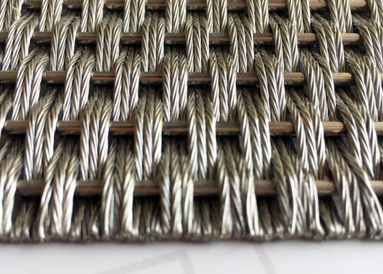 Duvar Kaplamaları İçin Dekoratif Metal 5m X 2.5m Paslanmaz Çelik Mimari Hasır