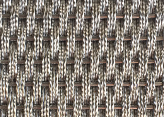 Duvar Kaplamaları İçin Dekoratif Metal 5m X 2.5m Paslanmaz Çelik Mimari Hasır