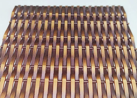 Cephe Kaplama için Antik Bronz Ss316l Mimari Metal Mesh