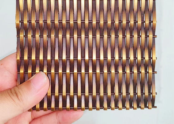 Cephe Kaplama için Antik Bronz Ss316l Mimari Metal Mesh