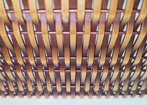 Cephe Kaplama için Antik Bronz Ss316l Mimari Metal Mesh