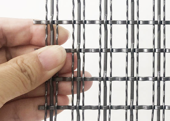 4.4mm Siyah Renkli Mimari Dokuma Hasır Bölme Paneli Dekoratif Metal