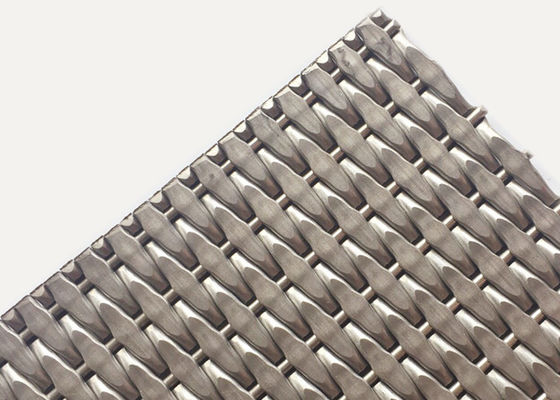 Metal Dekoratif Dokuma Hasır Paneller 31.5m Maksimum Genişlik Paslanmayan