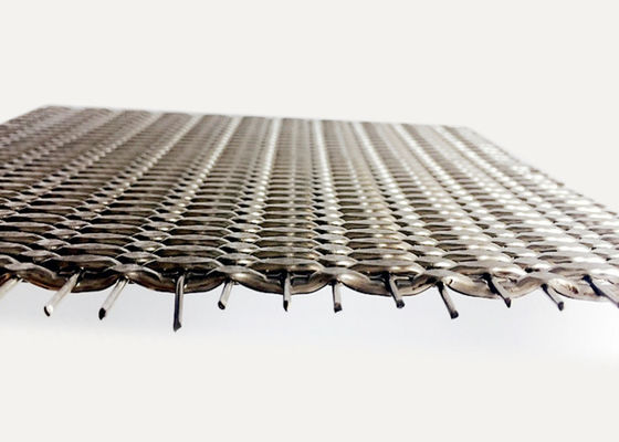 SS304 SS316 Kaplama Metal Hasır 3.5mm Kalınlık Dekoratif Dokuma Hasır