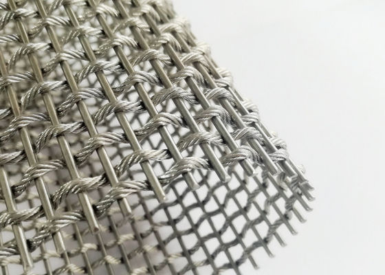 Asansör için Mimari Esnek Metal Hasır Kumaş Dekoratif Ekran