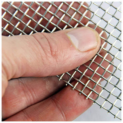Pvc kaplı 0.5mm Dia Lock Crimp Wire Mesh Paslanmaz Çelik