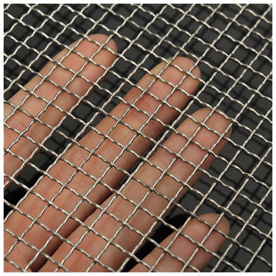 Pvc kaplı 0.5mm Dia Lock Crimp Wire Mesh Paslanmaz Çelik