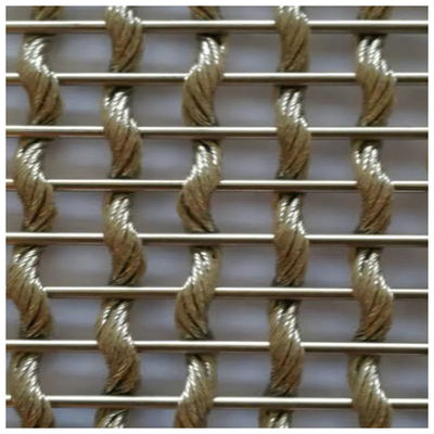Anodizing Twill Weave Woven Mesh Paneller Yangına dayanıklılık