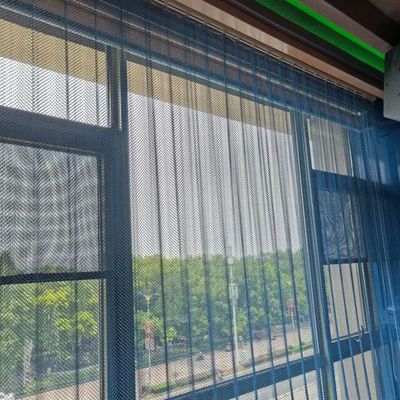 Yuvarlak Gümüş Anodlu Metal Bobine Perdeler Gizlilik ve Dekorasyon Sağlıyor