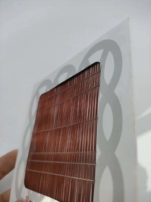 1-2m Genişliği Cam Laminasyonlu Tel Ağı Kırmızı Renk Dekoratif Anahtar