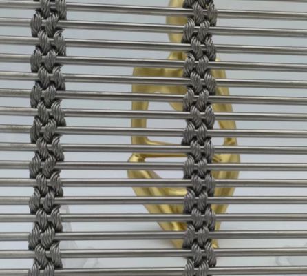 Oda Bölücü Çözümü Esnek Metal Ağı Kumaş Duvar Kaplama için PVD