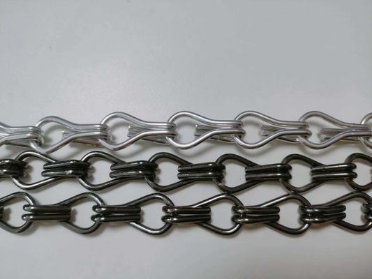 Anodlama özelleştirilebilir esnek metal örgü kumaşı 41.5% Açılış Alanı