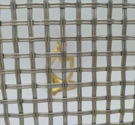 Gümüş 1.2mm Mimarlık Dokuma Tel Ağı Üstün Güvenlik Çit Çözümü