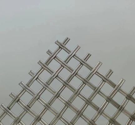 Gümüş 1.2mm Mimarlık Dokuma Tel Ağı Üstün Güvenlik Çit Çözümü