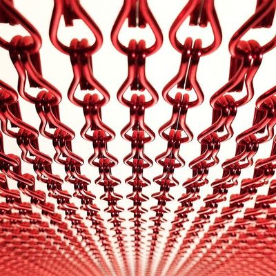 Dekoratif Metal 2.0mm Zincir Bağlantı Uçan Ekrani Özel Tavan Olarak