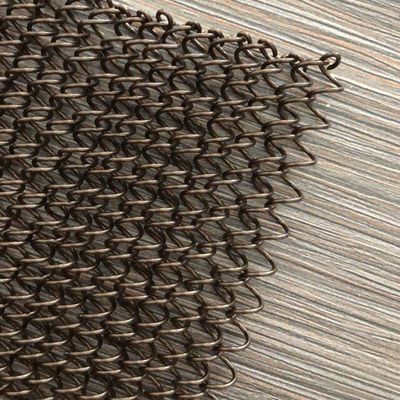 İç tasarım çözümleri için cilalama metal sarmal perde