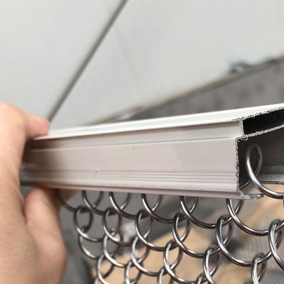 Dekoratif iç mekan Metal bobin perdeler Özel Tel Çakma 9mm % 80 Açık Alan