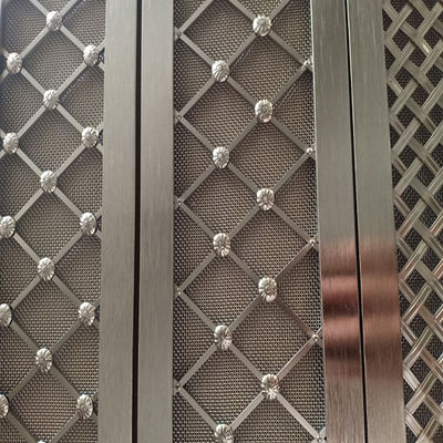 Yumuşatılmış Twill Weave Dekoratif Tel Ağı Izgaraları Ekolojik Dost