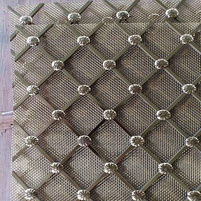 Yumuşatılmış Twill Weave Dekoratif Tel Ağı Izgaraları Ekolojik Dost