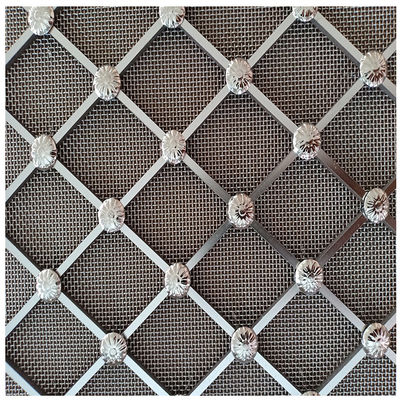 Yumuşatılmış Twill Weave Dekoratif Tel Ağı Izgaraları Ekolojik Dost