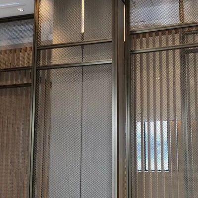 Ekoloji dostu dekoratif tel örgü ızgaraları kalınlığı 0.5-2mm Gümüşte