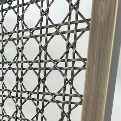 İç tasarım dekoratif tel örgü ızgaraları yükseltin 1 mm-5 mm çaplı örgü ile mükemmel seçim