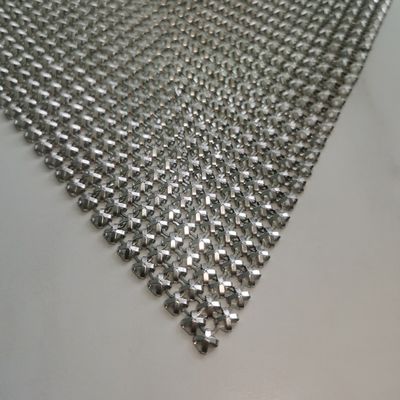 Dekoratif Kaplama Metal Alüminyum Sequins Yağa dayanıklı Metal Mesh Giysi
