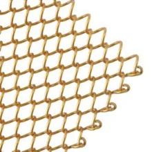 Stainless Steel Ring Mesh Perde 2.2kg/m2 ağırlığı ile