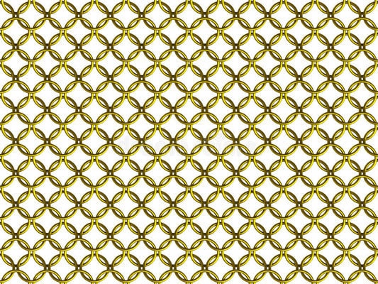 Stainless Steel Ring Mesh Perde 2.2kg/m2 ağırlığı ile